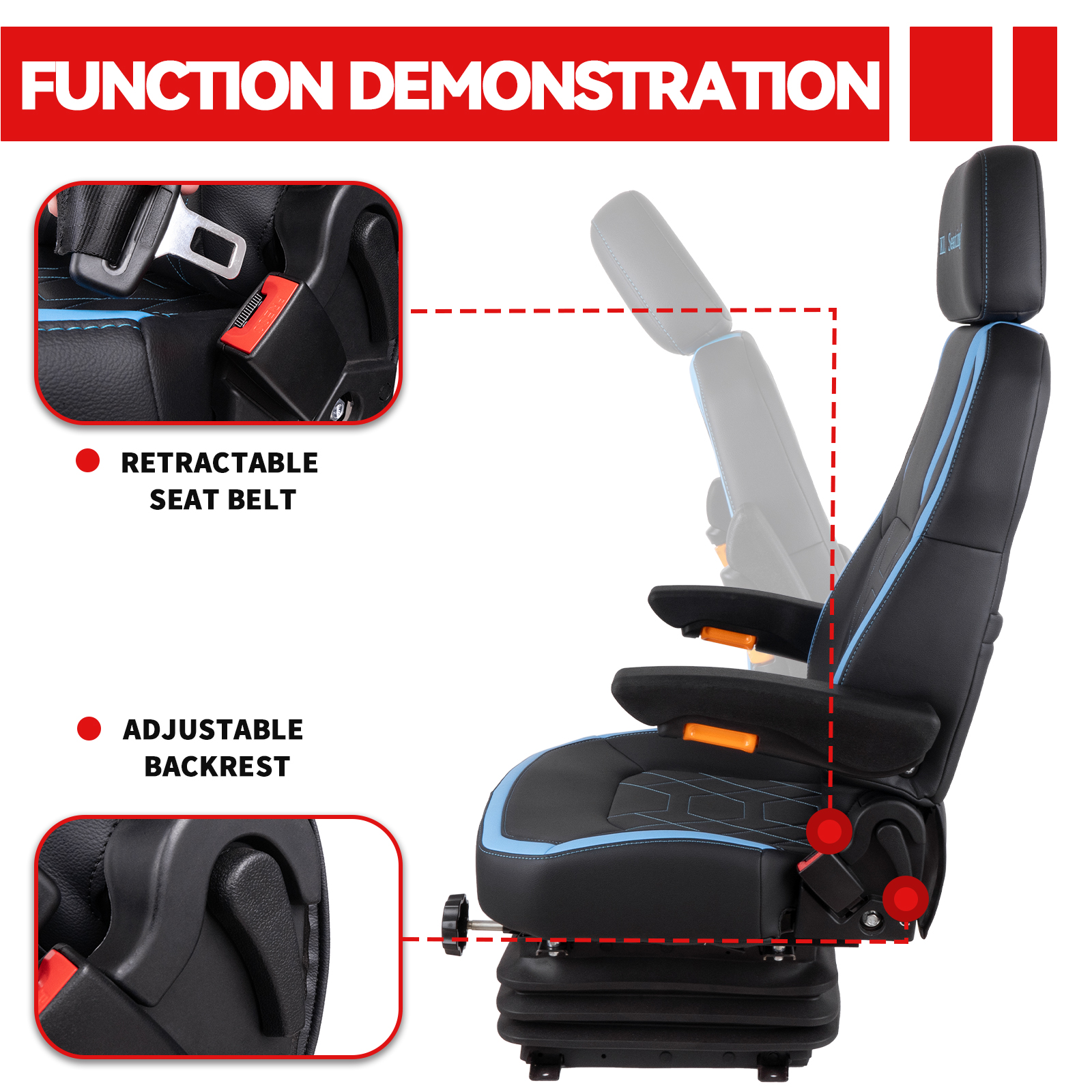 组 4 安全带靠背 右